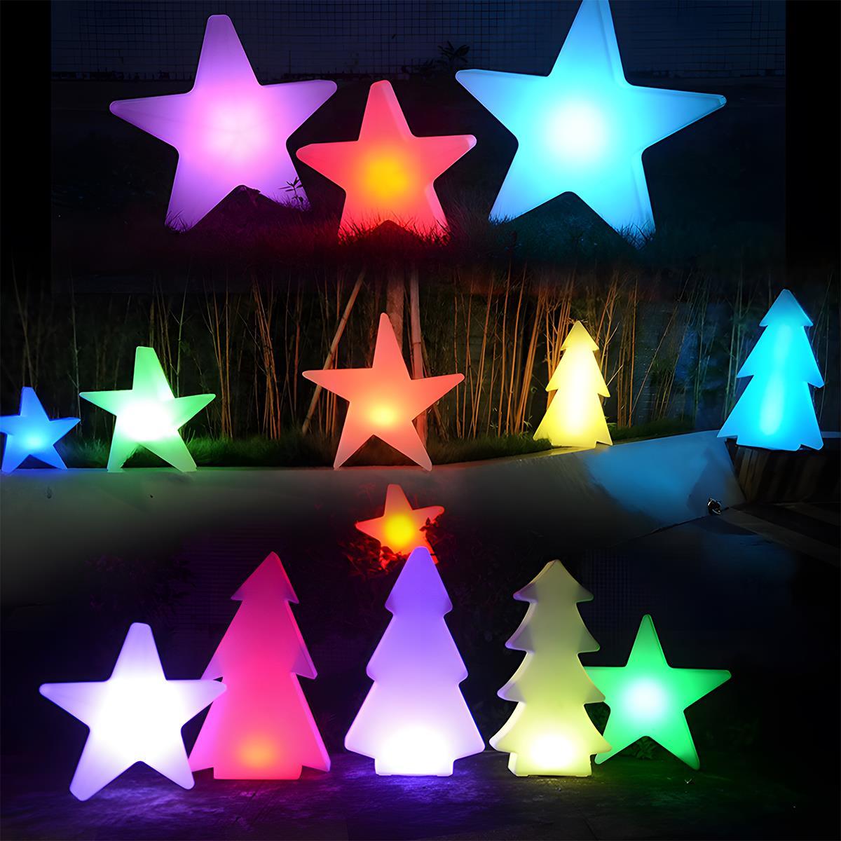 Waterproof Outdoor Christmas Star 16 Color RGB Dimmable LED Pendant Lights - Flyachilles