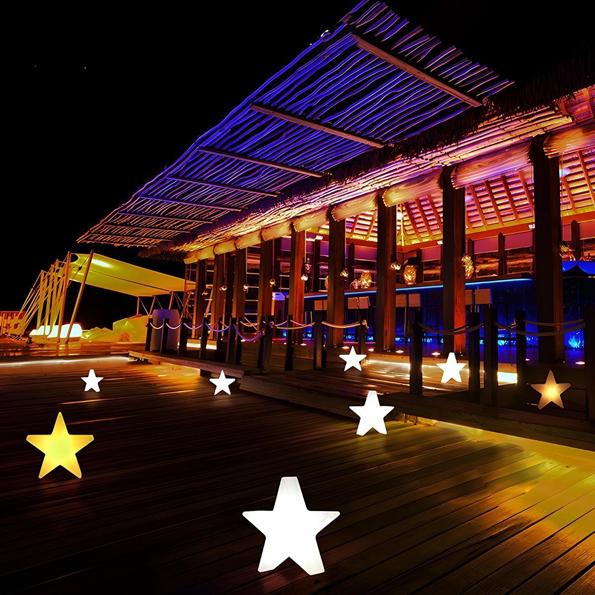 Waterproof Outdoor Christmas Star 16 Color RGB Dimmable LED Pendant Lights - Flyachilles
