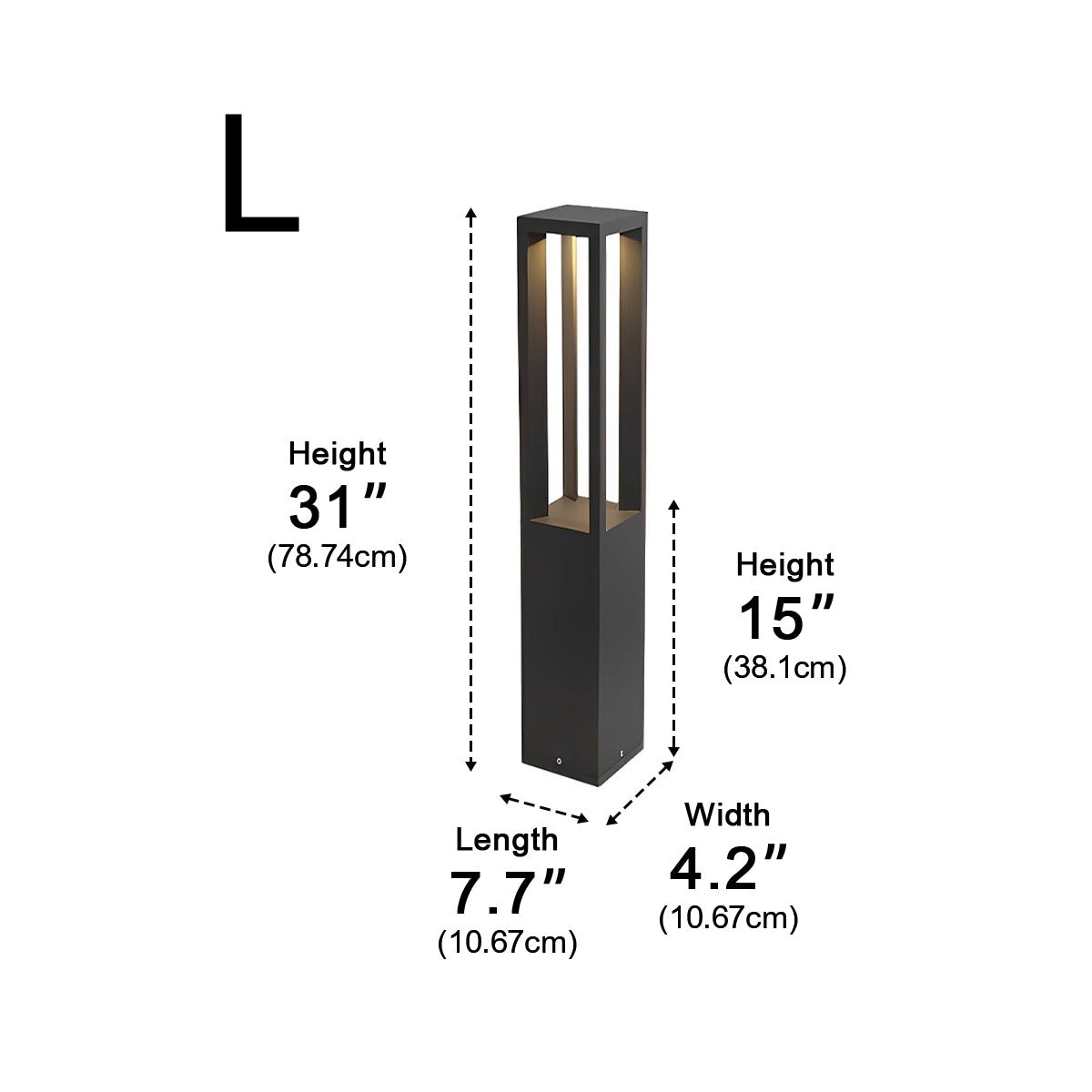 Waterproof Outdoor Garden LED Lawn Lamp Bollard Path Lights - Flyachilles