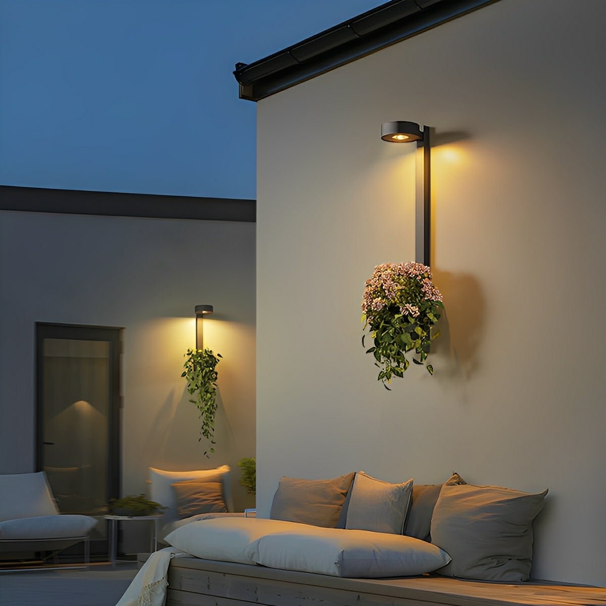 Waterproof Outdoor LED Porch Wall Lights Plant Pot - Flyachilles