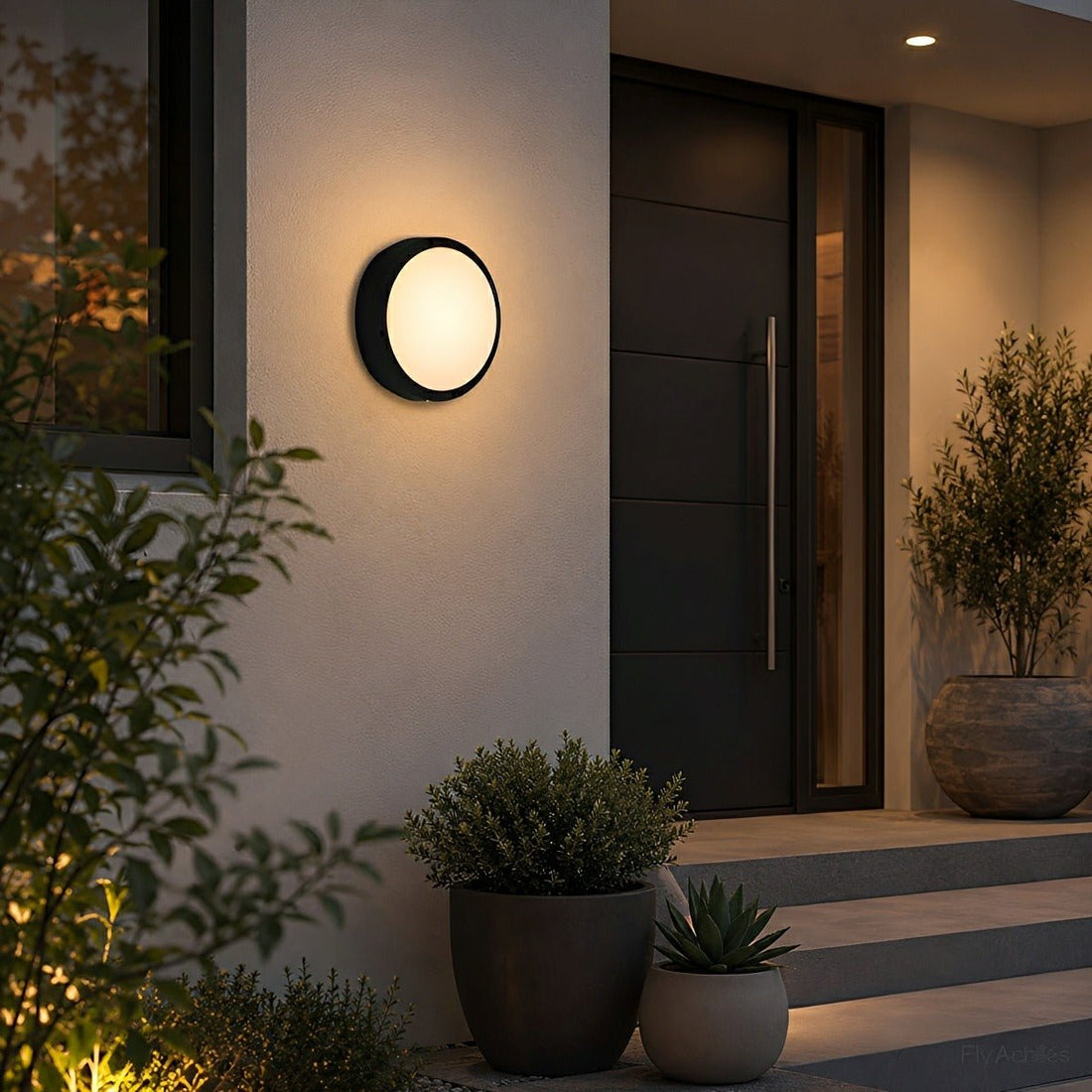 Waterproof Outdoor LED Round Porch Light Exterior Wall Lights - Flyachilles