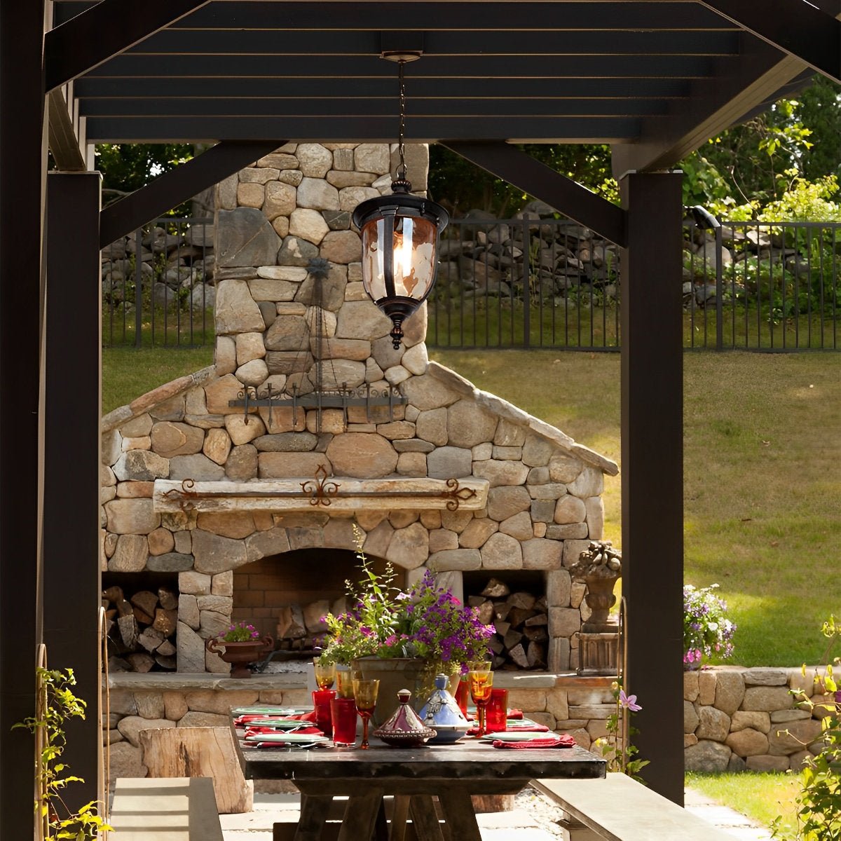 Waterproof Outdoor Pendant lights Hanging Lantern - Flyachilles