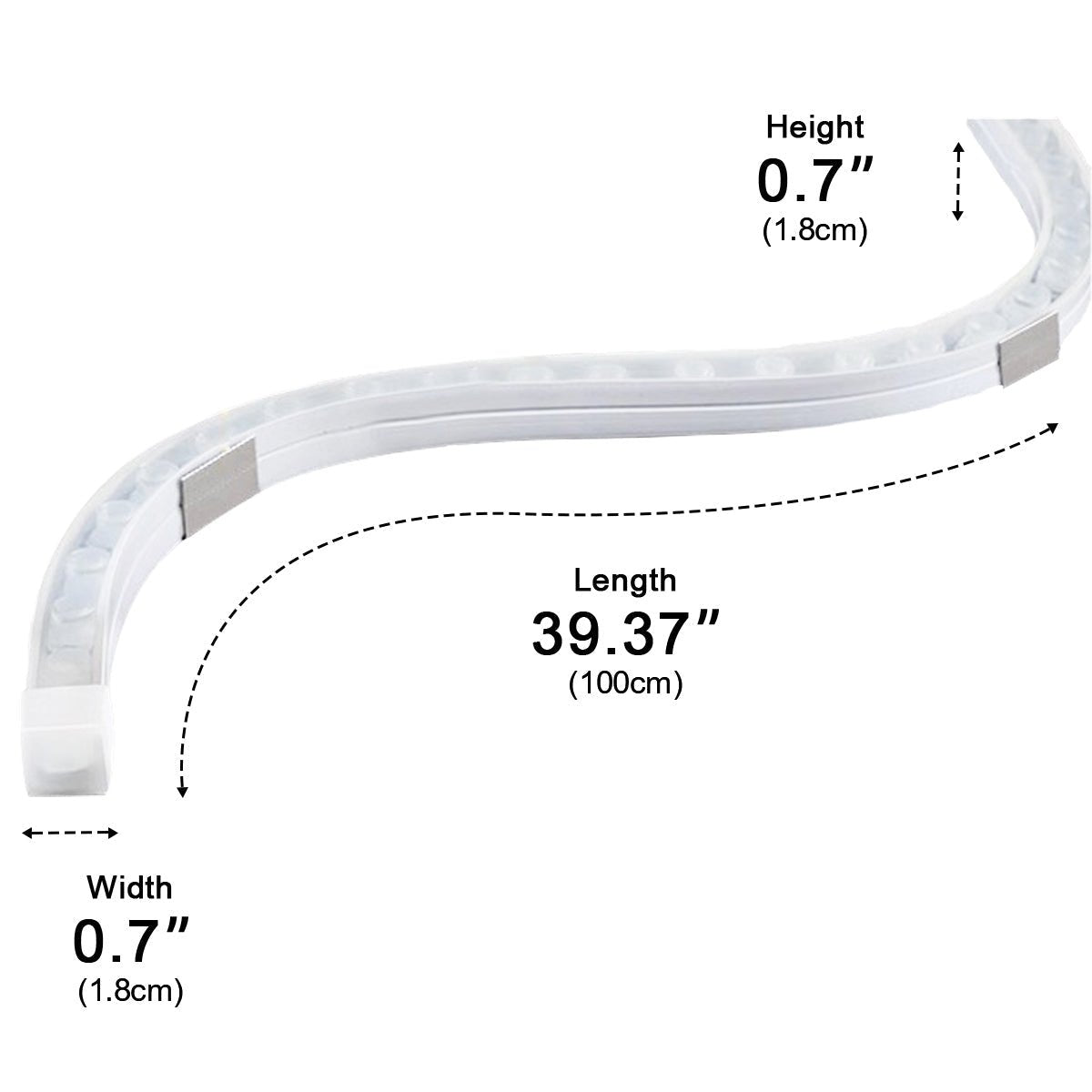 Waterproof Outdoor Recessed LED Linear Light Flexible Wall Washer DC24V - Flyachilles