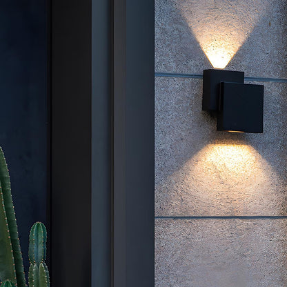 Waterproof Outdoor Square Up and Down Exterior Wall Lights Adjustable - Flyachilles