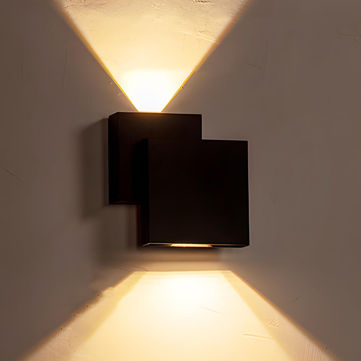 Waterproof Outdoor Square Up and Down Exterior Wall Lights Adjustable - Flyachilles