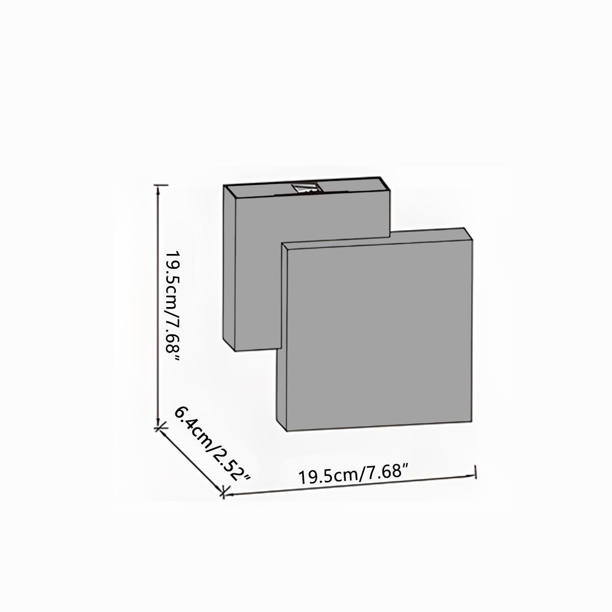 Waterproof Outdoor Square Up and Down Exterior Wall Lights Adjustable - Flyachilles
