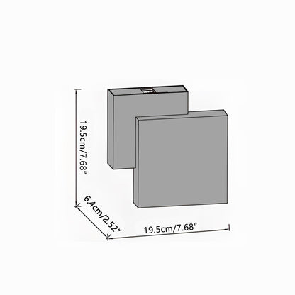 Waterproof Outdoor Square Up and Down Exterior Wall Lights Adjustable - Flyachilles
