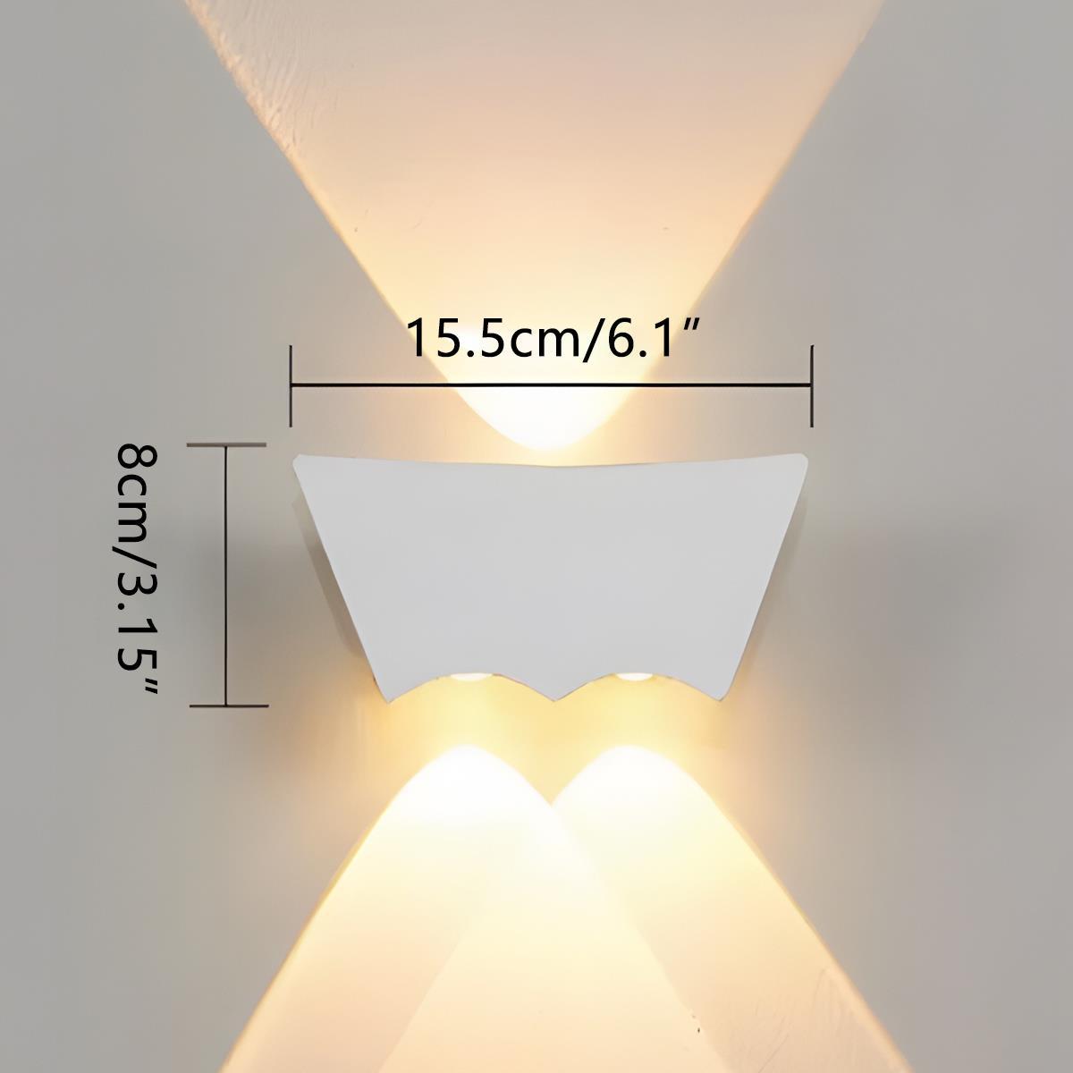 Waterproof Outdoor Up and Down 3 - LED Exterior Wall Washer Lights - Flyachilles