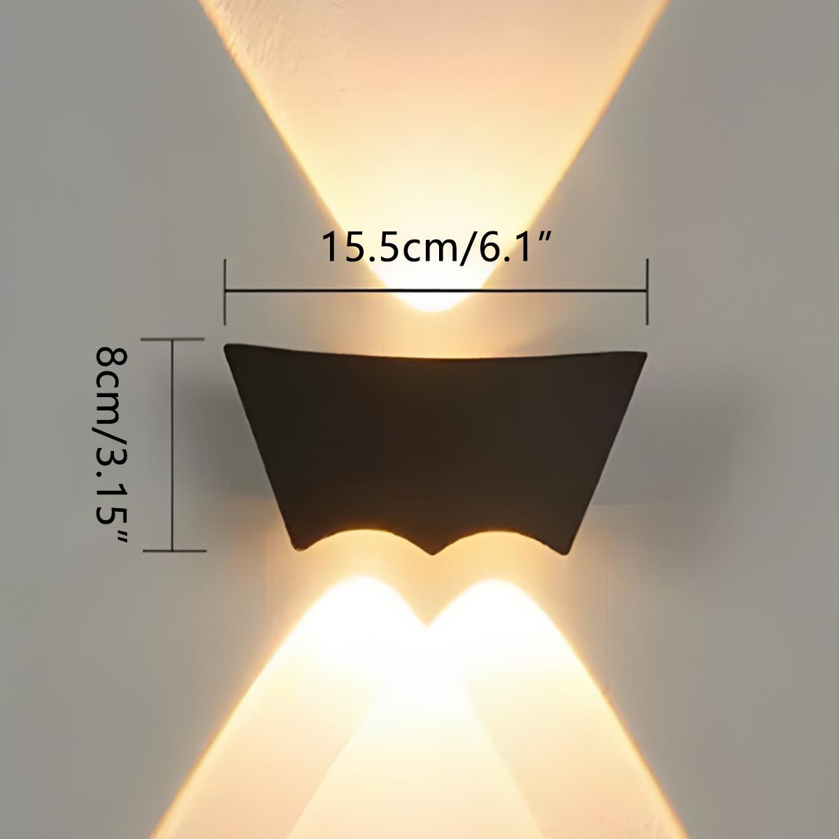 Waterproof Outdoor Up and Down 3 - LED Exterior Wall Washer Lights - Flyachilles
