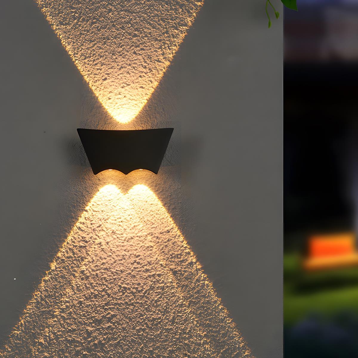 Waterproof Outdoor Up and Down 3 - LED Exterior Wall Washer Lights - Flyachilles