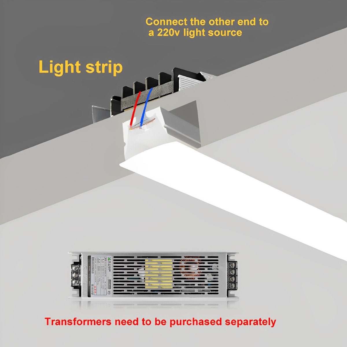 Waterproof Recessed Silicone 24V Modern Flexible LED Strip Lights Linear Light 197&
