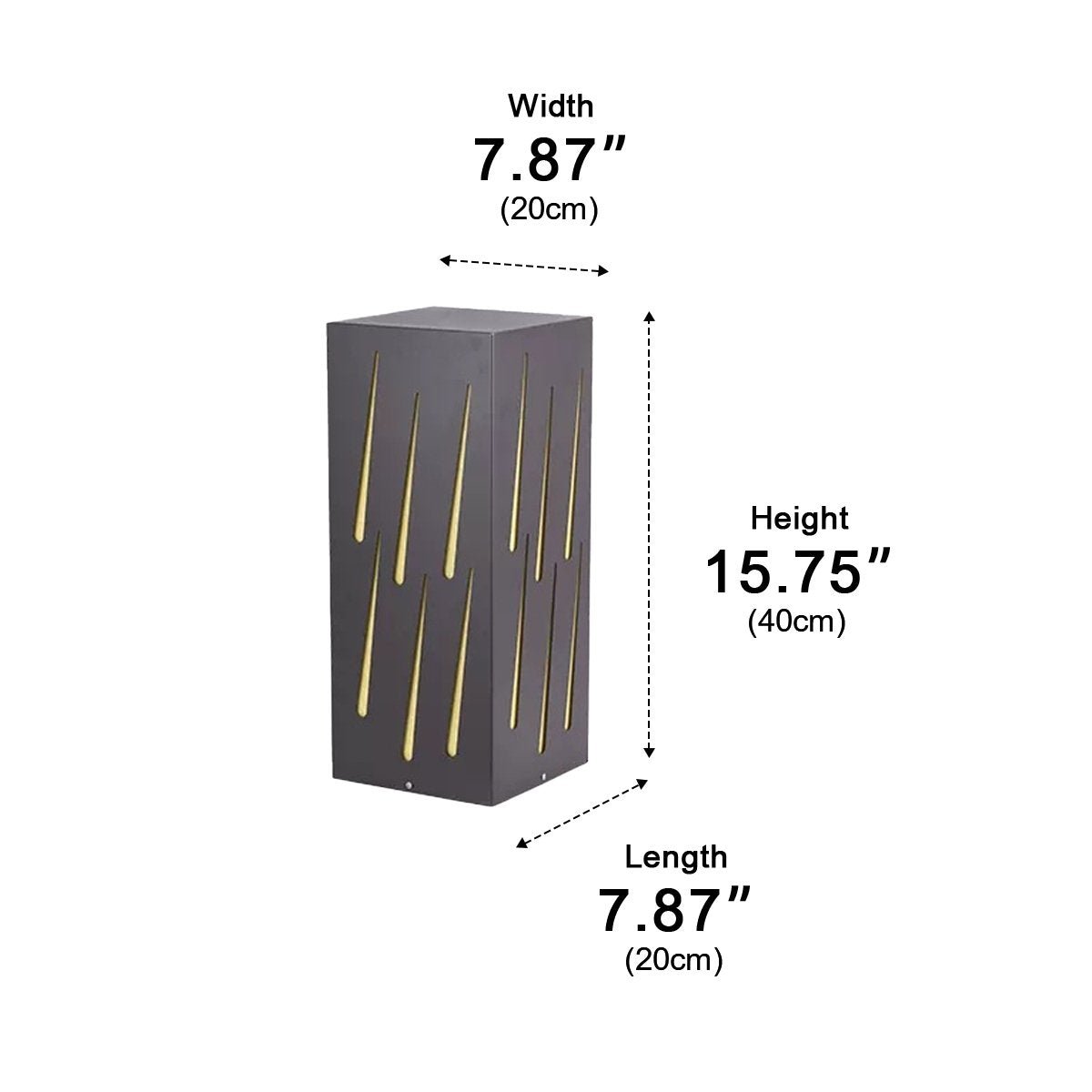 Waterproof Rectangular Meteor LED Outdoor Landscape Lighting - Flyachilles