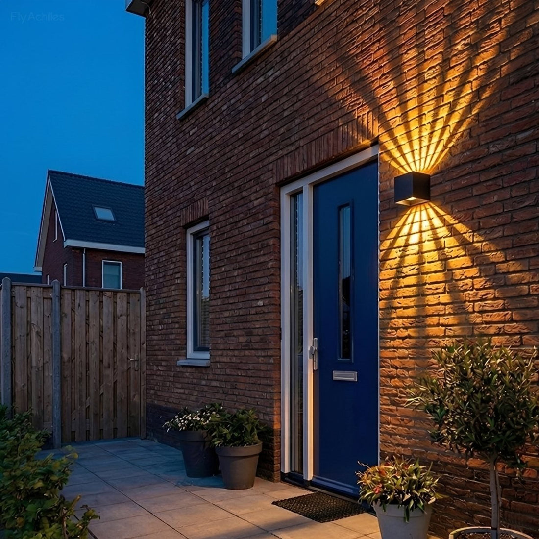 Waterproof RGB Dimmable 7-Beam Up Down LED Outdoor Wall Light - Flyachilles
