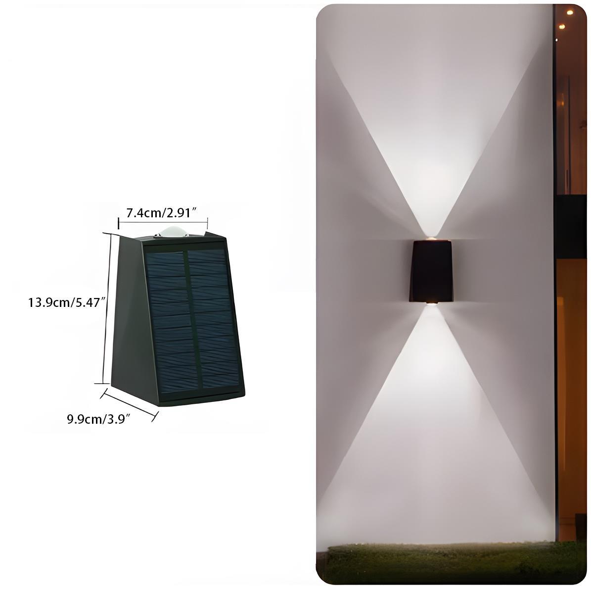 Waterproof Solar Aircraft Outdoor Up and Down Exterior Wall Washer Lights - Flyachilles