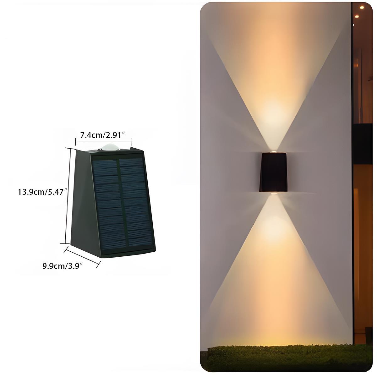 Waterproof Solar Aircraft Outdoor Up and Down Exterior Wall Washer Lights - Flyachilles
