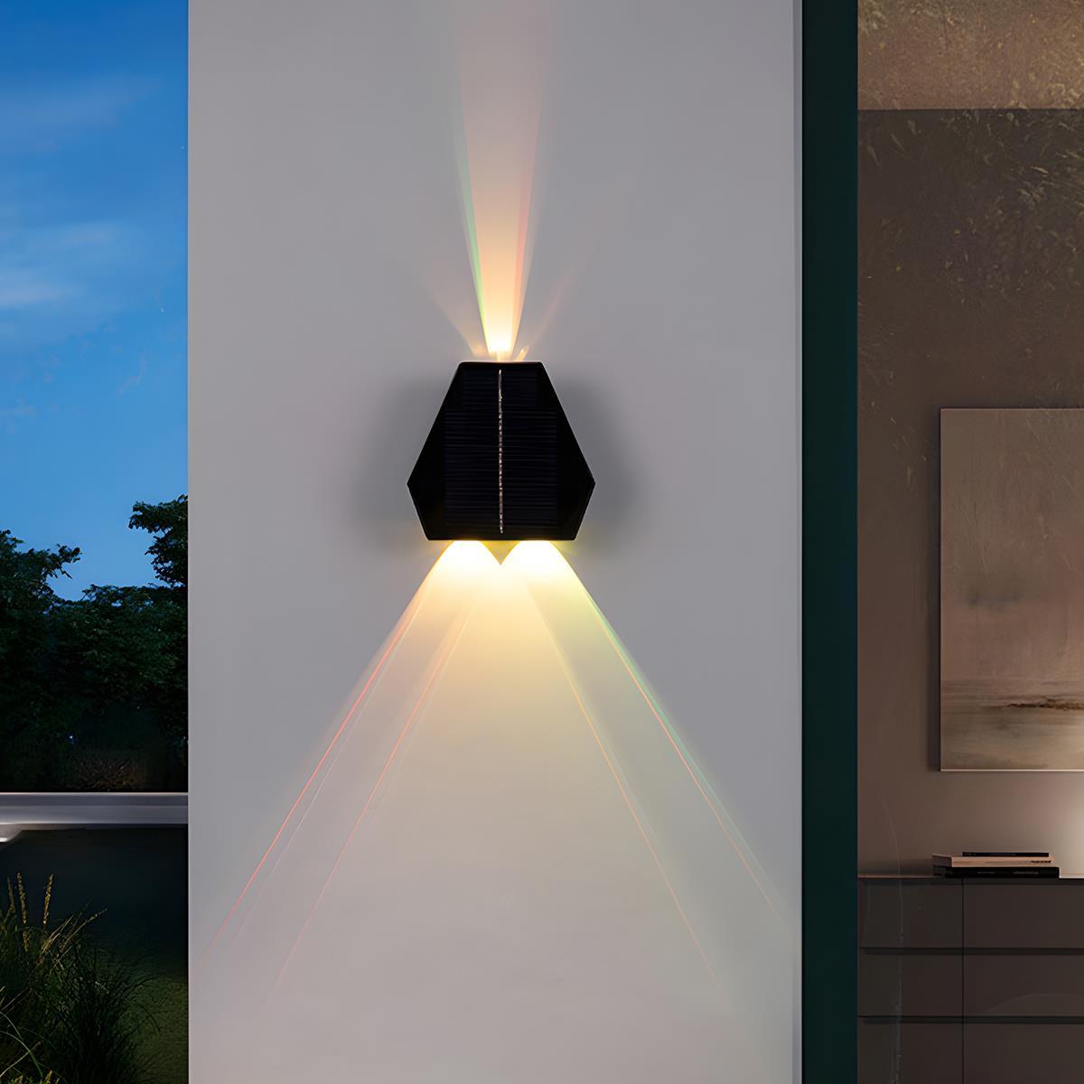 Waterproof Solar Aircraft Outdoor Up and Down Exterior Wall Washer Lights - Flyachilles