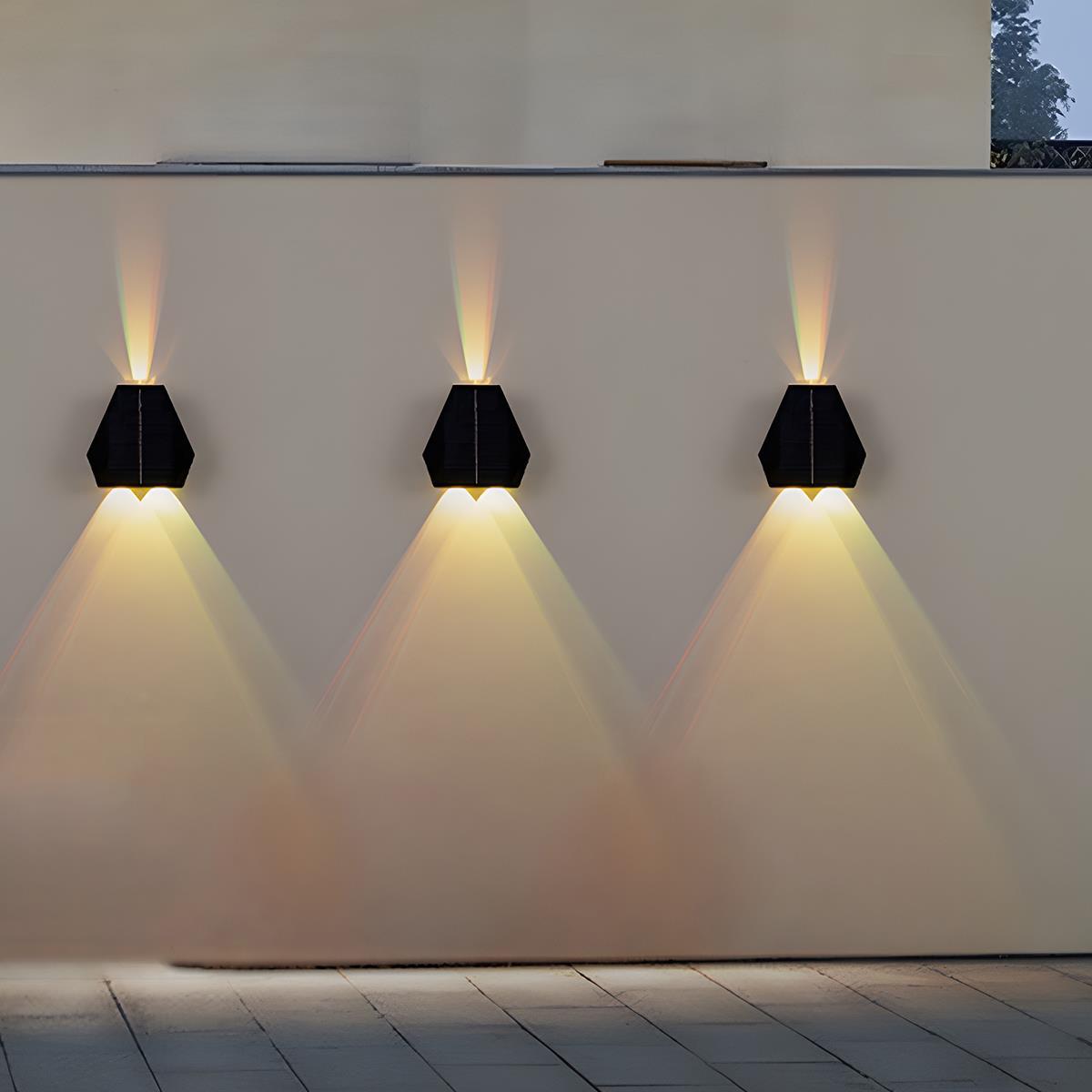 Waterproof Solar Aircraft Outdoor Up and Down Exterior Wall Washer Lights - Flyachilles