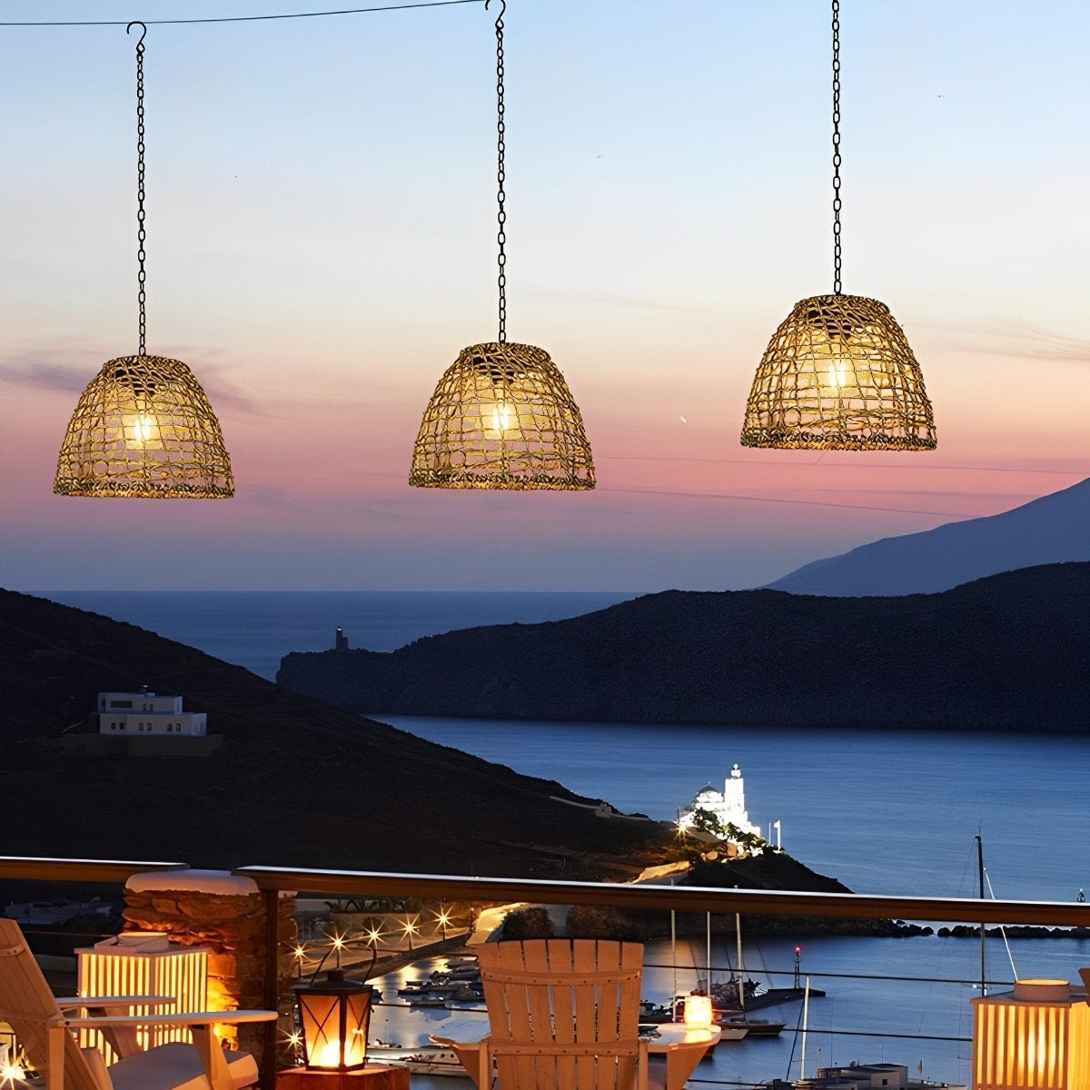 Waterproof Solar Bell Shaped Outdoor Lanterns Pendant Lights - Flyachilles
