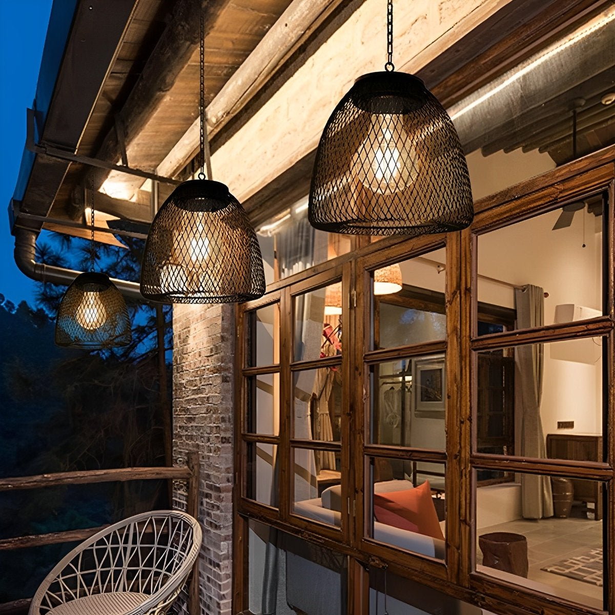 Waterproof Solar Bell Shaped Outdoor Lanterns Pendant Lights - Flyachilles