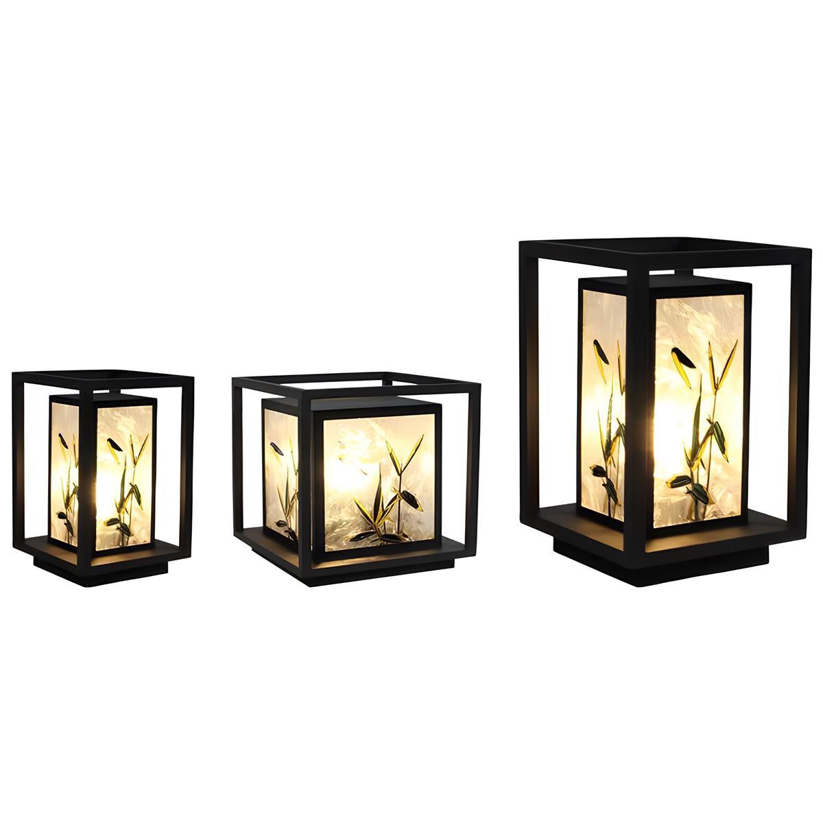 Waterproof Solar Enamel Ice Cracked Glass Outdoor Post Lights - Flyachilles
