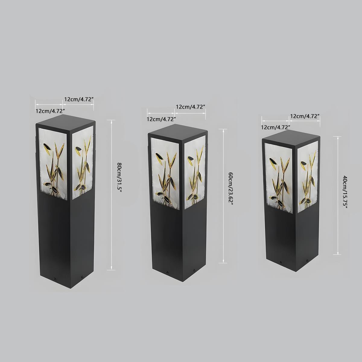 Waterproof Solar Enamel Ice Cracked Glass Outdoor Post Lights - Flyachilles