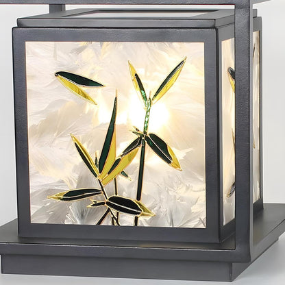 Waterproof Solar Enamel Ice Cracked Glass Outdoor Post Lights - Flyachilles