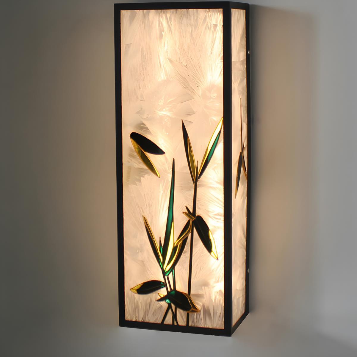 Waterproof Solar Enamel Ice Cracked Glass Outdoor Wall Lights - Flyachilles