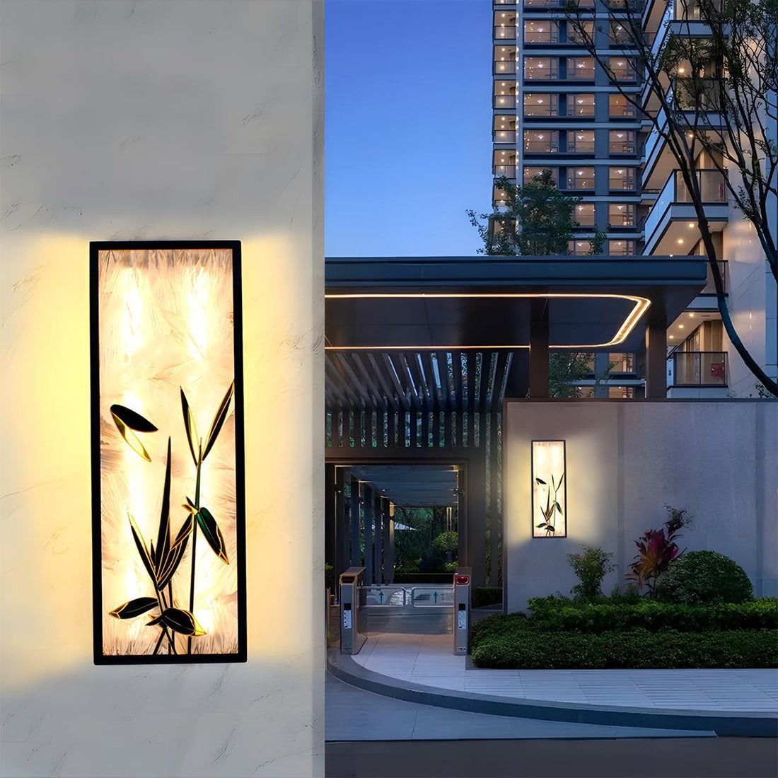 Waterproof Solar Enamel Ice Cracked Glass Outdoor Wall Lights - Flyachilles