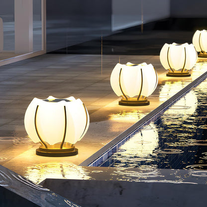 Waterproof Solar Flower Outdoor Post Lights - Flyachilles