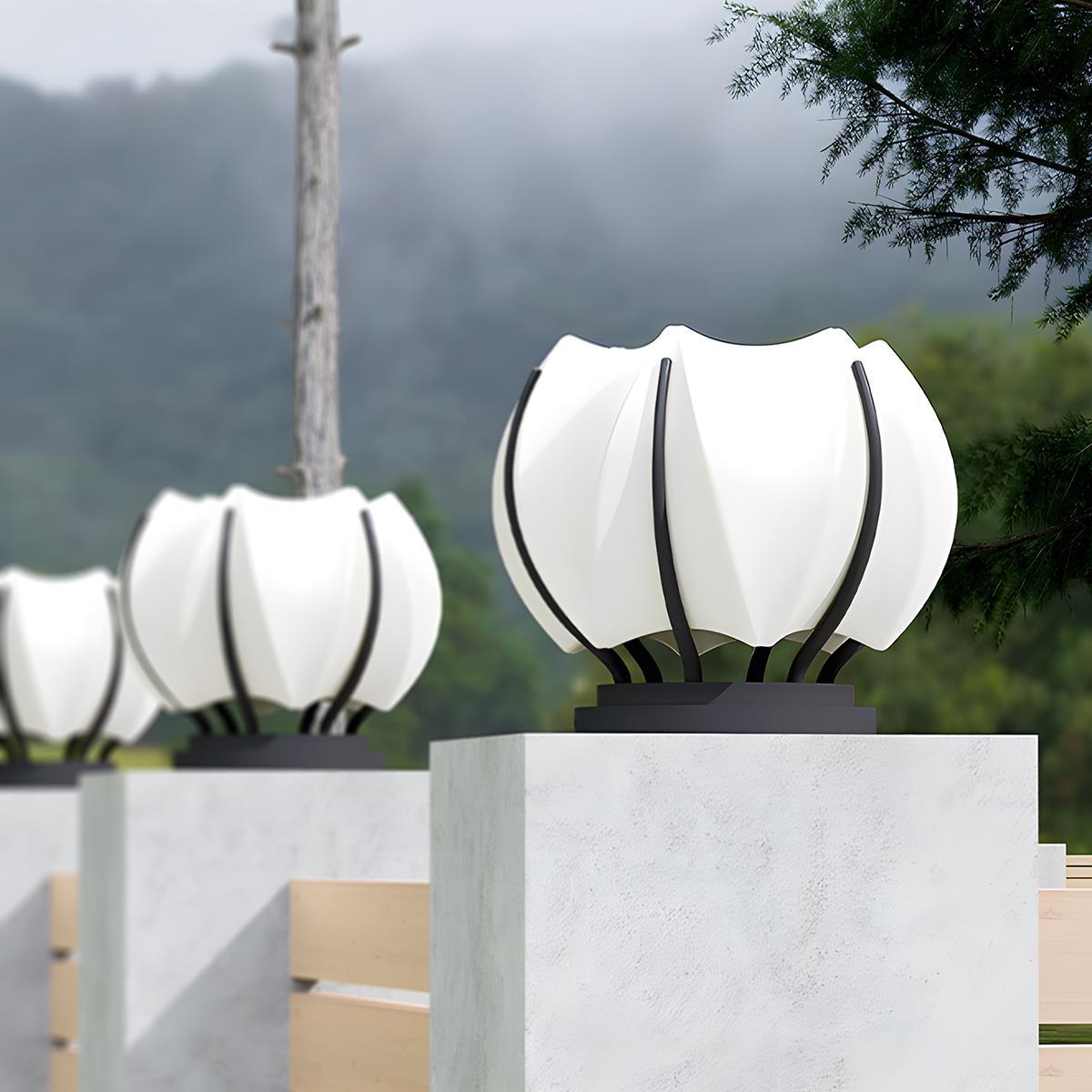 Waterproof Solar Flower Outdoor Post Lights - Flyachilles