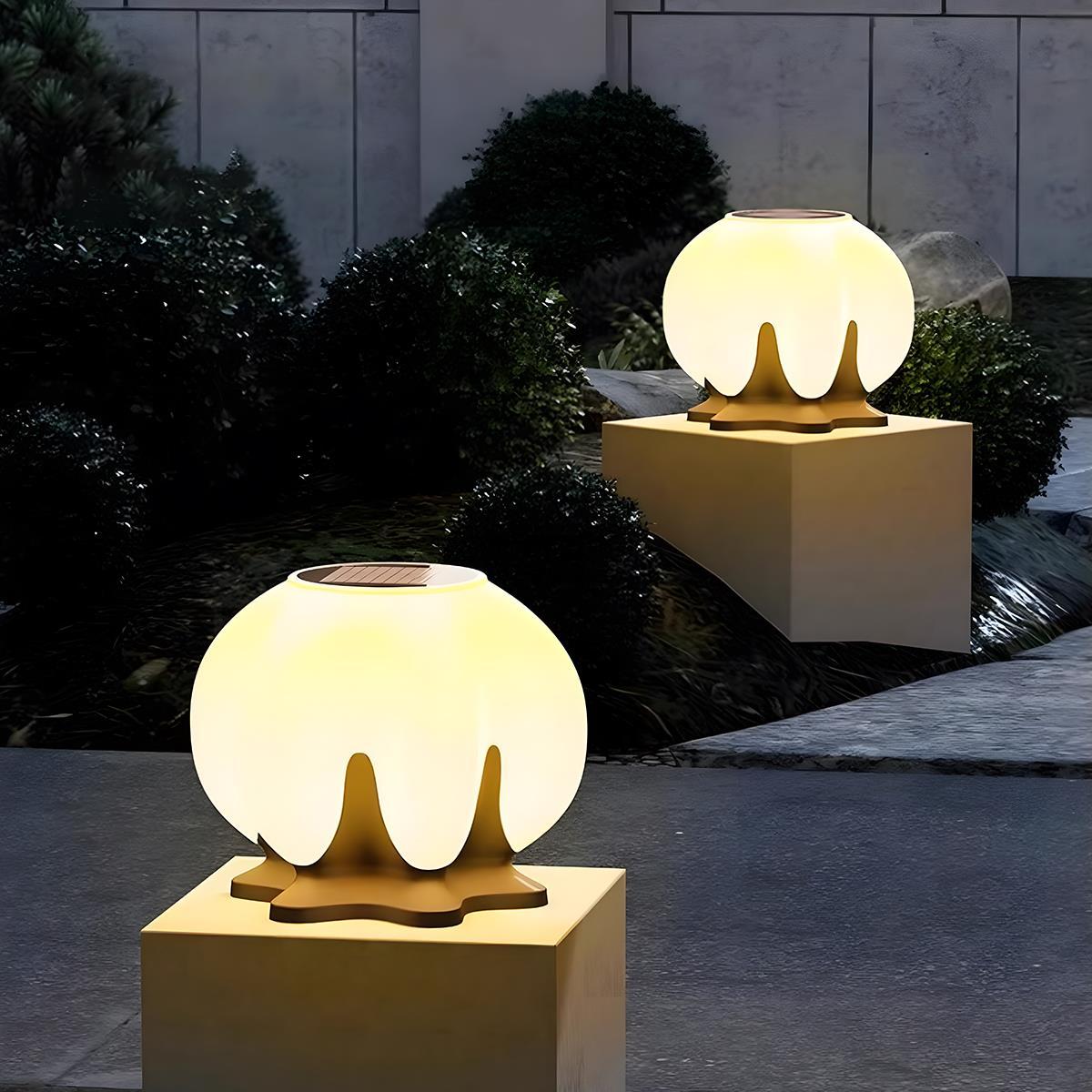 Waterproof Solar Flower Outdoor Post Lights - Flyachilles
