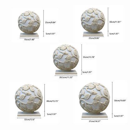 Waterproof Solar Globe Hollow Leaves LED Outdoor Post Lights - Flyachilles