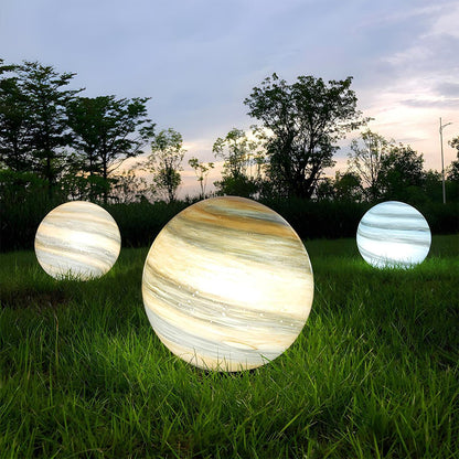 Waterproof Solar Globe Planet LED Outdoor Landscape Lighting - Flyachilles