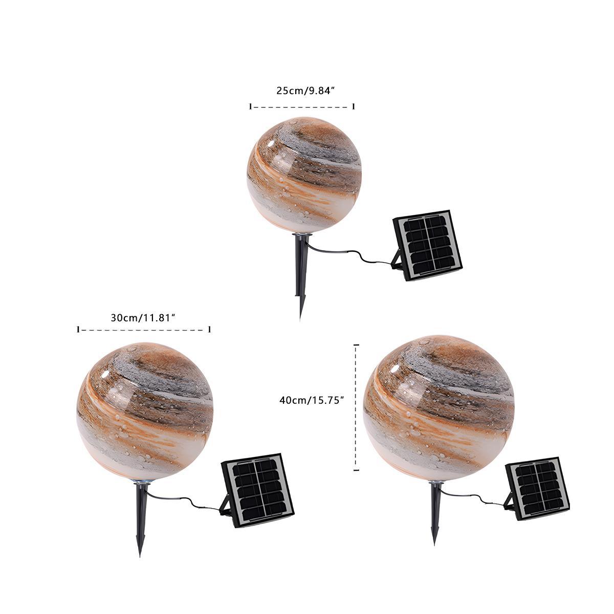 Waterproof Solar Globe Planet LED Outdoor Landscape Lighting - Flyachilles
