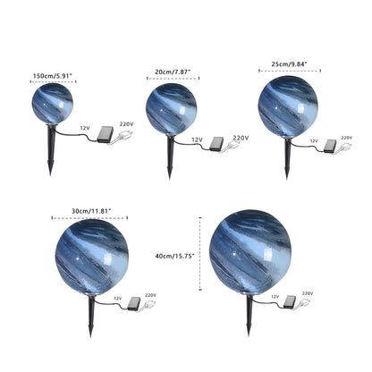 Waterproof Solar Globe Planet LED Outdoor Landscape Lighting - Flyachilles