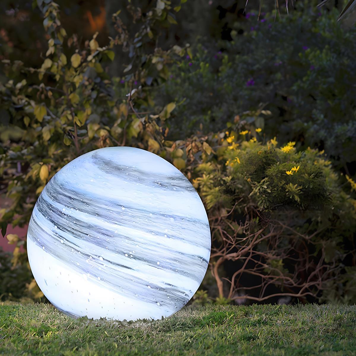 Waterproof Solar Globe Planet LED Outdoor Landscape Lighting - Flyachilles