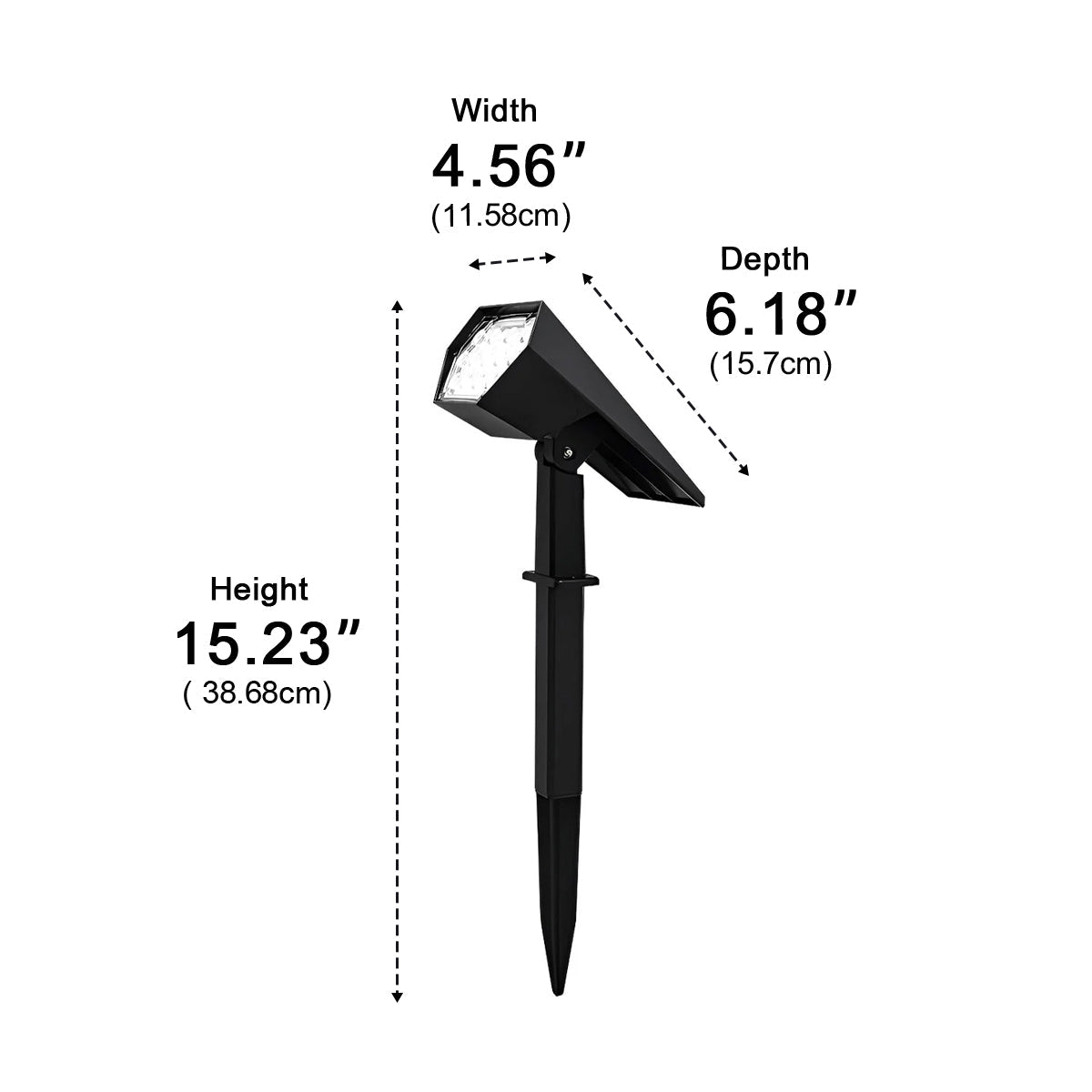 Waterproof Solar LED Adjustable Modern Outdoor Landscape Tree Spotlight - Flyachilles