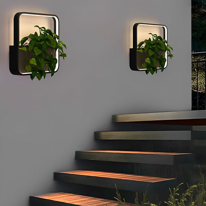 solar hanging plant light Waterproof Solar LED Outdoor Wall Light Wall Wall Sconce Plants Pot Multipurpose Nature Friendly For Patio Yard
