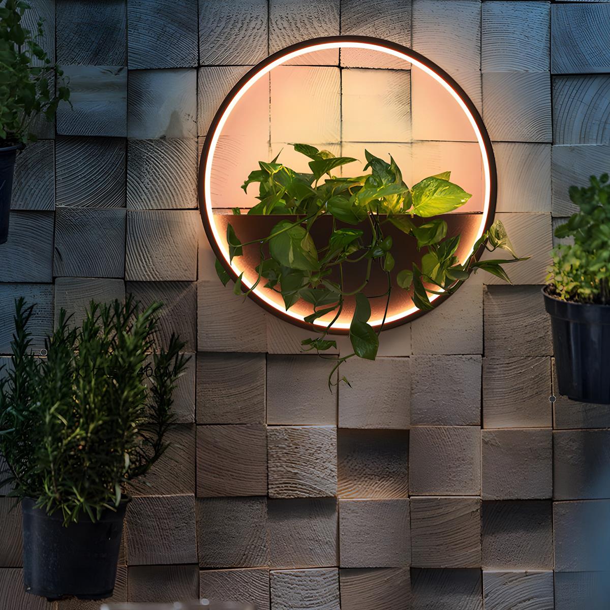 waterproof plant pot Waterproof Solar LED Outdoor Wall Light Wall Wall Sconce Plants Pot Multipurpose Nature Friendly For Patio Yard – Flyachilles
