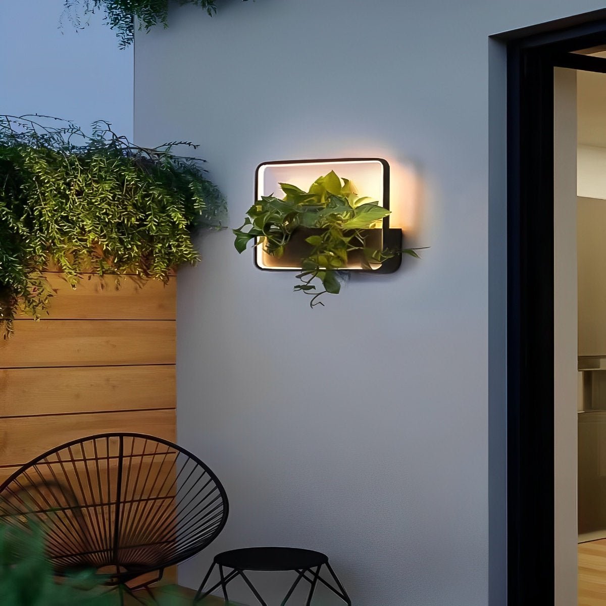 outdoor wall plant pots Waterproof Solar LED Outdoor Wall Light Wall Wall Sconce Plants Pot Multipurpose Nature Friendly For Patio Yard