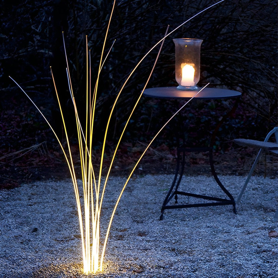 Waterproof Solar LED Reed Fiber Optic Shaped Light Landscape Light - Flyachilles