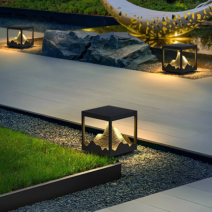 Waterproof Solar Mountain Outdoor Post Cap Light Landscape Lighting - Flyachilles