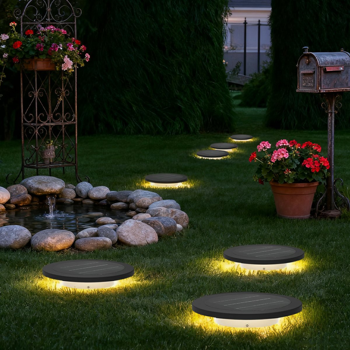Waterproof Solar Outdoor Grass Light LED Ground Lights for Villa Garden - Flyachilles