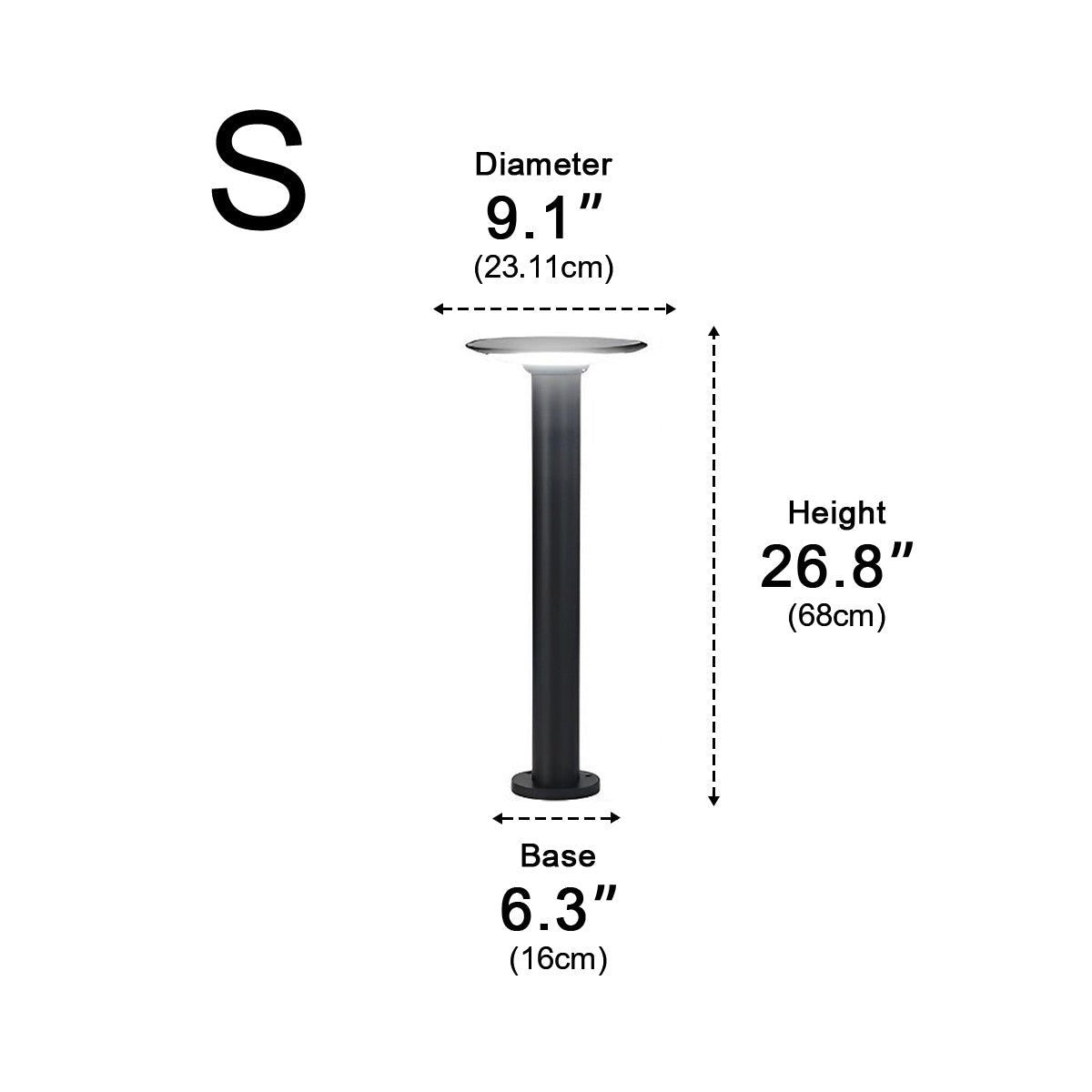 Waterproof Solar Round UFO Shaped LED Path Lights Outdoor Lawn Lights - Flyachilles