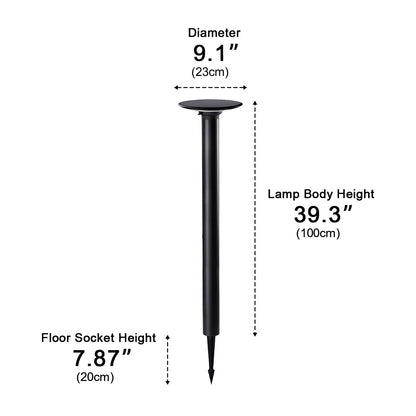 Waterproof Solar Round UFO Shaped LED Path Lights Outdoor Lawn Lights - Flyachilles