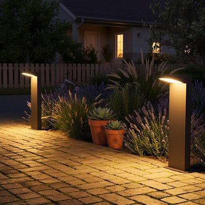 Waterproof Solar Side Standing LED Outdoor Post Lights Pathway Lights - Flyachilles