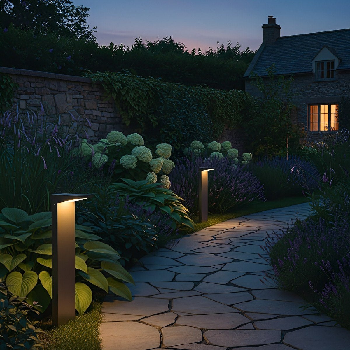 Waterproof Solar Side Standing LED Outdoor Post Lights Pathway Lights - Flyachilles