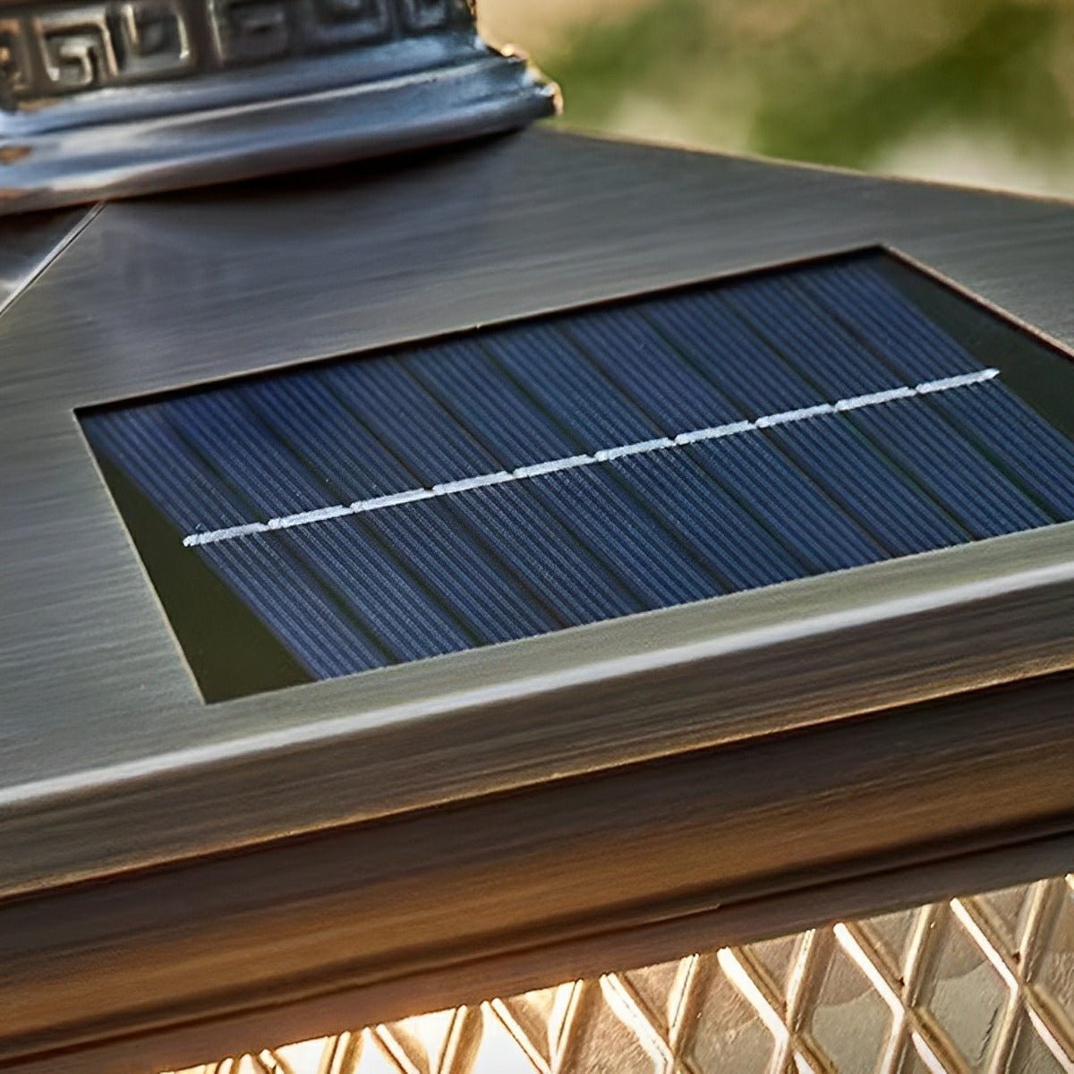 Waterproof Solar Vintage Copper Tower LED Outdoor Post Lights - Flyachilles