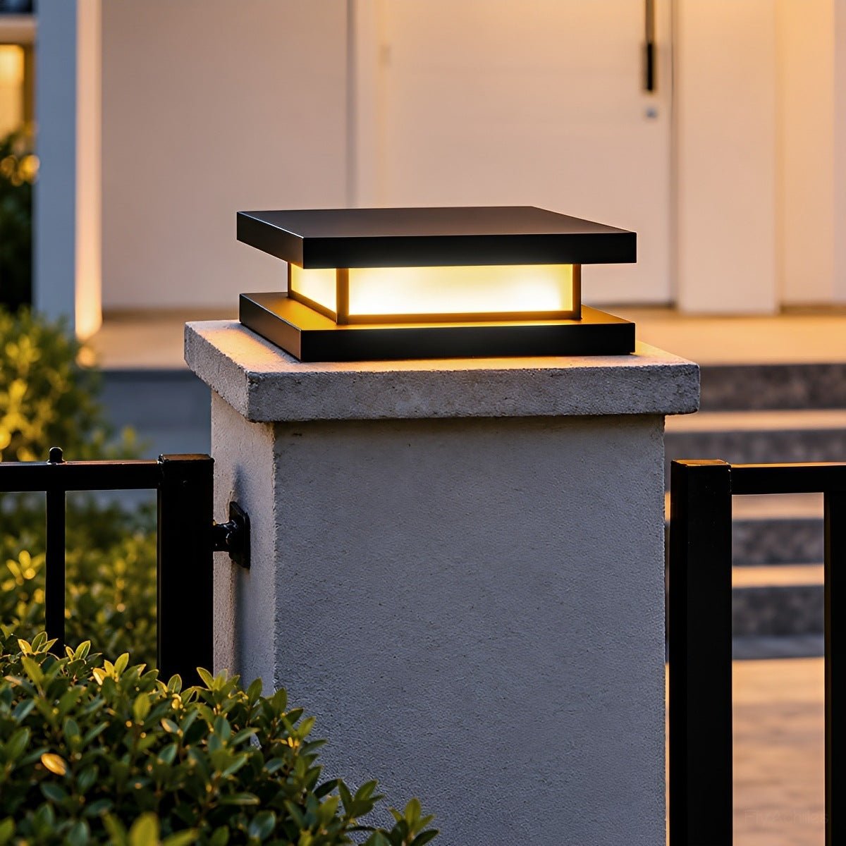 Waterproof Square Stainless Steel LED Outdoor Post Cap Light - Flyachilles
