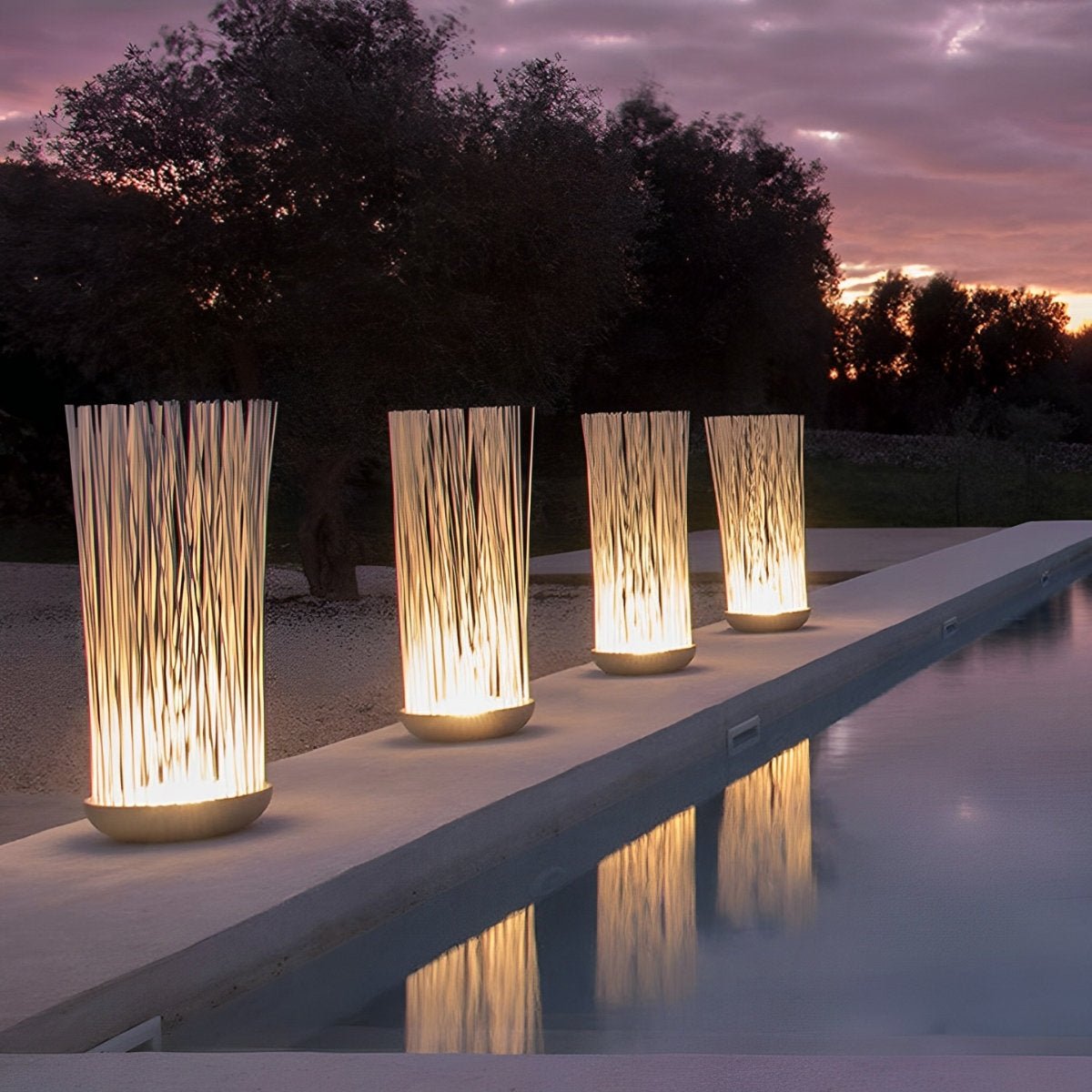 Waterproof Stainless Steel Fiber Optics Fishtail Linear LED Landscape Light For Garden - Flyachilles